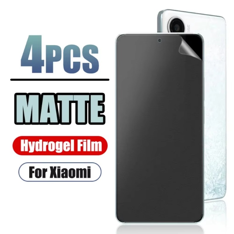 Xiaomi Poco X6 - 4Pcs Matte Hydrogel Film For POCO
