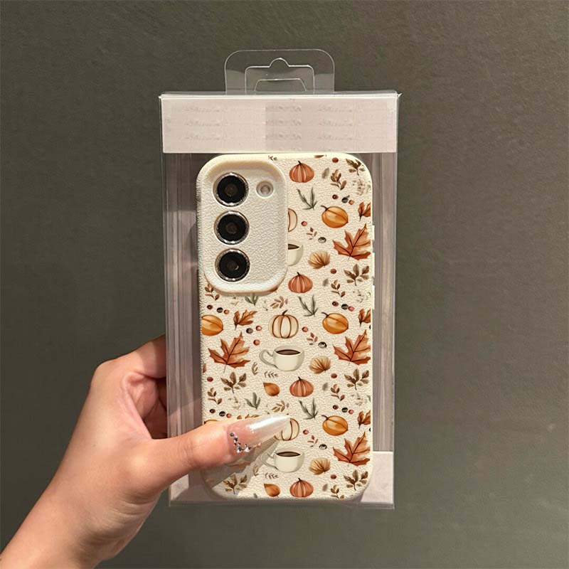 Autumn Pumpkin Coffee Illustra - Samsung Galaxy A55 recension och pris