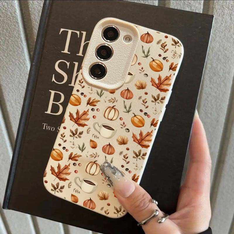 Autumn Pumpkin Coffee Illustra - Samsung Galaxy A55 recension och pris