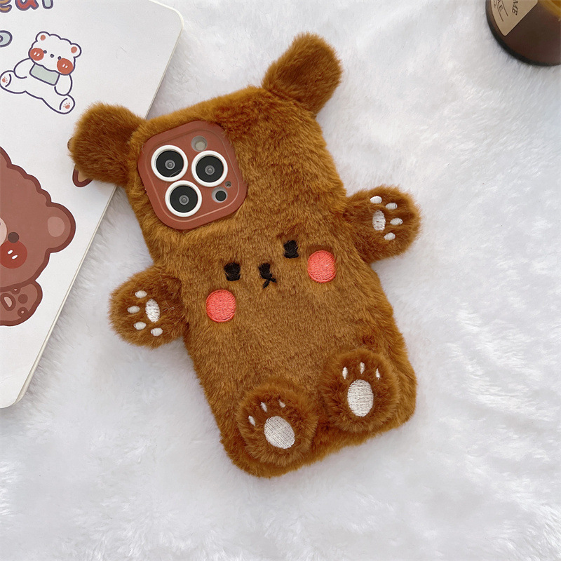 Korean 3D Cartoon Bear Fluffy  - Apple Iphone 15 recension och pris