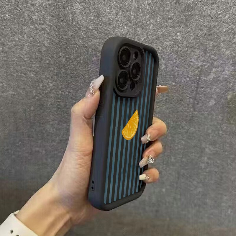 Striped Lemon Slice Pattern Ph - Apple Iphone 15 recension och pris