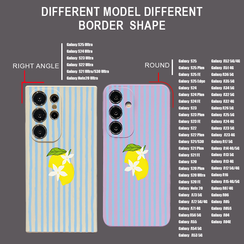 Stripe Lemon Print TPU Phone C - Samsung Galaxy A55 recension och pris
