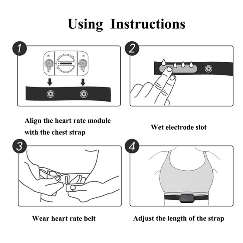 1/2PCS Heart Rate Monitor Ches - Breath Rate Monitor recension och pris