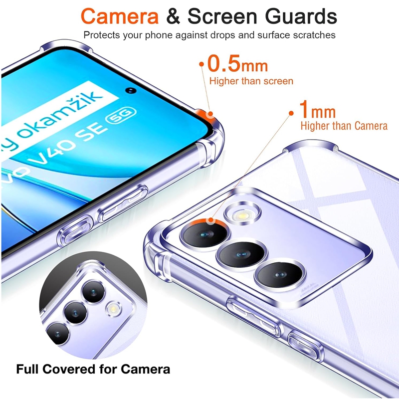 Four-Corners Shockproof TPU Ca - Vivo V40 recension och pris