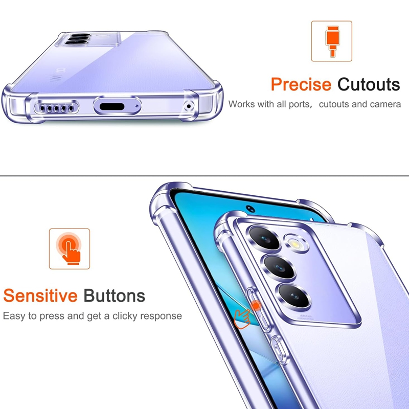Four-Corners Shockproof TPU Ca - Vivo V40 recension och pris